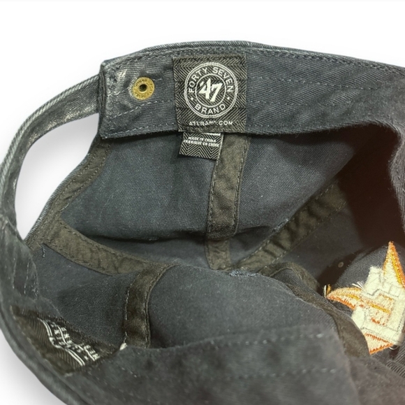 MLB ‘47 BRAND Houston Astros 'Navy/Orange Clean Up Adjustable Hat - Picture 7 of 7